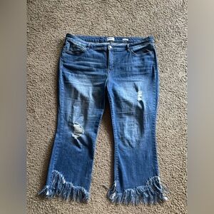 William Rast Women's Blue Distressed Jeans